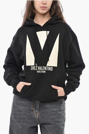 Valentino Hoodie CHEZ VALENTINO With Front Print size S