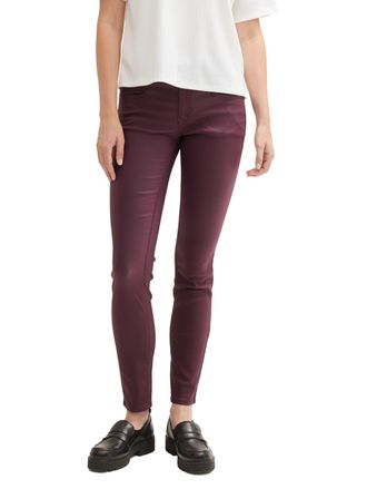 Tom Tailor Skinny-fit-Jeans TOM TAILOR Alexa, Damen, Gr. 32, L&auml;nge 30, lila (schwarzberry), Denim/Jeans, Obermaterial: 76% Viskose, 21% Polyamid, 3% Elasthan. Fu
