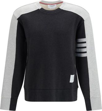Thom Browne Dark Grey Color Block Sweatshirt