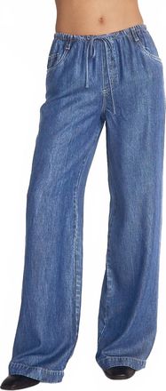 Bella Dahl Lightweight Drawstring Jean In Medium Vintage Wash