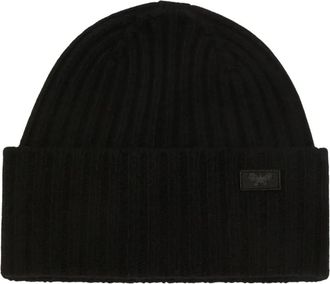 Max Mara Berretto a coste in lana - Nero