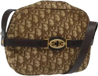 Dior Pre-owned Cross Body Bags, female, Brown, Size: ONE SIZE Pre-owned Canvas Shoulder Bag
