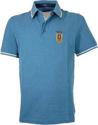 Aeronautica Polo Frecce Tricolori 261Po 1914Up 00403 - Heren - Polos - Blauw - L - Katoen - Tops