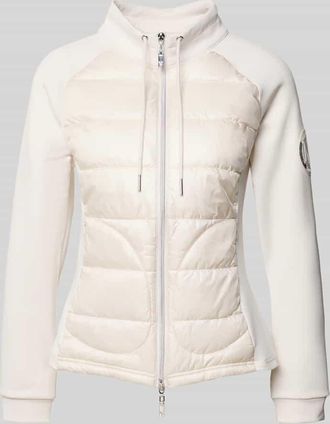 Monari Steppjacke mit Reißverschluss in Ecru, Größe 34