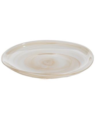 Zodax Ibiza 6Pc Set 8.25In Free Flow Alabaster Glass Plate