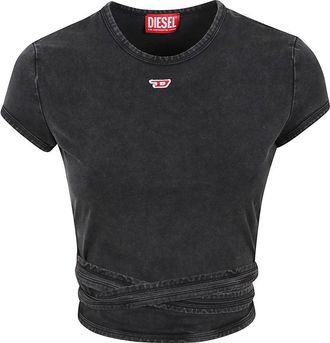 Diesel Cropped Black Top
