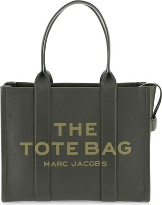 Marc Jacobs Tote Bags, female, Green, Size: ONE SIZE Marc Jacobs The Leather Large Tote Bag