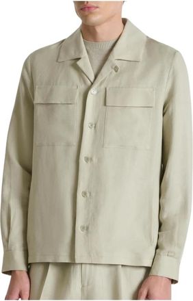 Antony Morato Antigua Regular-fit Shirt - Heren - Casual Overhemden - Wit - 2XL - Linnen - Overhemden