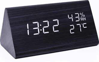 OEM Reloj De Pared Digital Led Con Fecha, Visualizaci&oacute;n En Formato De 12 Y 24 Horas, Interfaz Usb, Indicador De Temperatura, Apto Para Dormitorios, Salas 