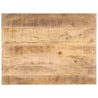 Les Tendances Piano Tavolo in Legno Massello di Mango 25-27 mm 80x70 cm
