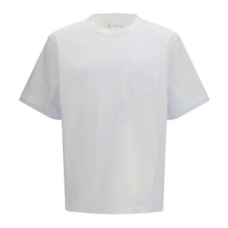 sacai Camiseta de Algod&oacute;n - Tops - Hombre - Blanco - L
