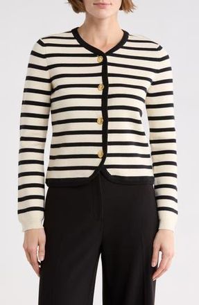 Rag & Bone Dee Stripe Cardigan in Black Stripe at Nordstrom Rack, Size Xx-Small