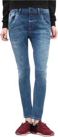 Pepe Jeans London Hopsy broek - Dames - Regular Fit Jeans - Blauw - W24 - Katoen - Jeans