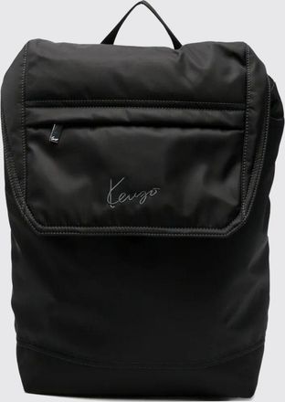 Kenzo Zaino Signature in nylon con logo ricamato e chiusura a coulisse
