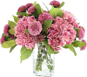 Creative Displays Inc. Handmade Faux Real Touch Hydrangea & Dahlia Arrangement