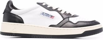 Autry White Medalist Low Leather Bicolor Sneakers