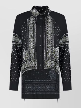 Pinko printed asymmetric shirt