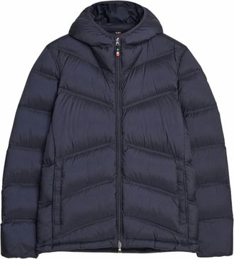 Orlebar Brown Mens Brodan Quilted Shell Hooded Jacket In Night Iris