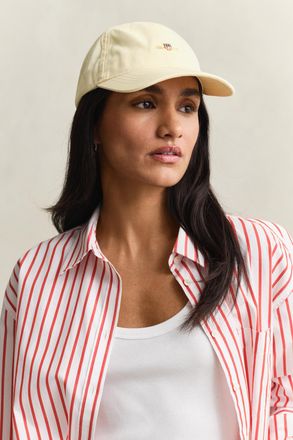 GANT Women Shield Cotton Twill Cap (ONE SIZE) VANILLA YELLOW