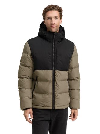 Tom Tailor Steppjacke TOM TAILOR, Herren, Gr. 3XL, smokey olive gr&uuml;n, Obermaterial: 100% Polyester. Futter: 100% Polyester, unifarben, regular fit taillenbedeckt