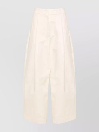 STUDIO NICHOLSON wide leg cotton trousers