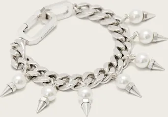 AllSaints Brass Rue Pearl Bracelet, Size: One Size