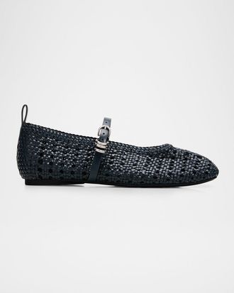 Rag & Bone Spire Woven Mary Jane Ballerina Flats