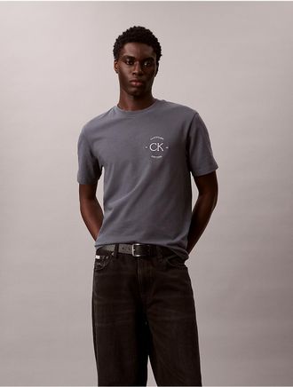 Calvin Klein Jeans Calvin Klein Mens Logo Circle Graphic Classic T-Shirt - Medium Grey - M
