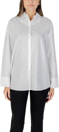 A|X Armani Exchange Xw 001424 Af 16631 Blouse - Dames - Overhemden - Wit - XS - Katoen - Overhemden
