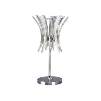 Netlighting Sinclair Table Lamp 4 Light Polished Chrome in Grey