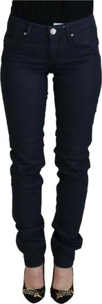 Acht Low Waist Skinny Denim Broek - Dames - Slim Fit Jeans - Blauw - W26 - Denim - Jeans