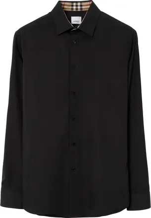 Burberry Camisa de algodón de Burberry con estiramiento