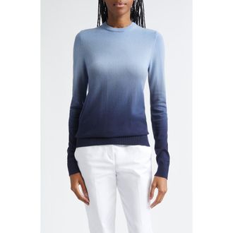 Michael Kors Ombr&eacute; Cashmere Sweater in Lake Multi at Nordstrom, Size X-Small