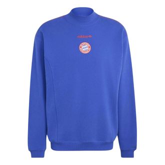 adidas FC Bayern EQT Sweatshirt - Heren - Sweatshirts - Blauw - S - Katoen - Hoodies & sweatvesten