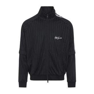 Yohji Yamamoto Training Jackets, male, Black, Size: S Kq9719 Jacket