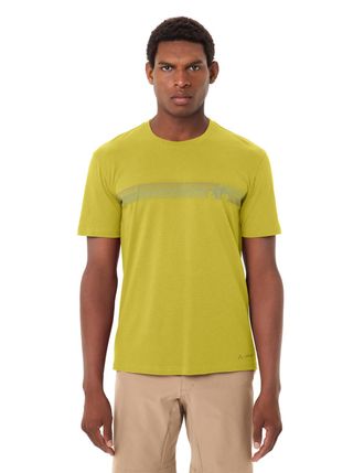 Vaude Funktionsshirt VAUDE MENS CYCLIST T-SHIRT V, Herren, Gr. XXL, light leaf, Web, Obermaterial: 70% Baumwolle, 30% Lyocell, regular fit, Rundhals, weit n