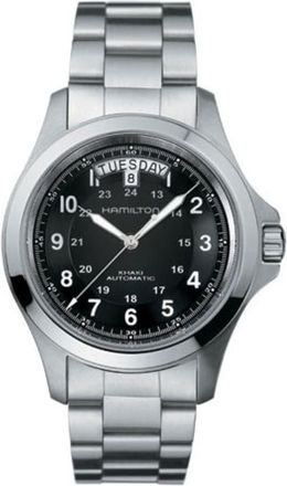 Hamilton Khaki Field King Auto 40MM Day-Date Black Dial Mens Watch H64455133