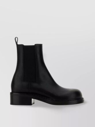 Bottega Veneta leather cliff ankle boots