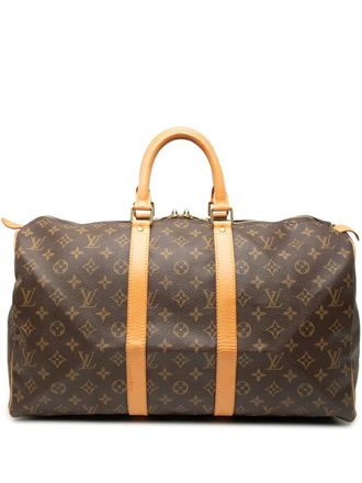 Louis Vuitton 2001 Monogram Keepall 45 travel bag - Brown