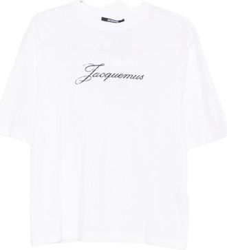 Jacquemus T-Shirts, female, White, Size: M Le T-shirt