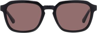 Calvin Klein Dark Brown Rectangular Mens Sunglasses CK23533S 001 53