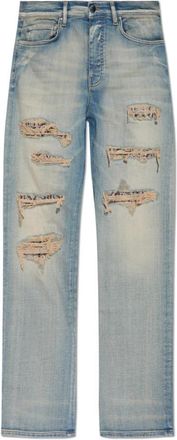 Amiri Jeans met vintage-effect - Heren - Regular Fit Jeans - Blauw - W31 - Katoen - Jeans