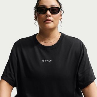 Nike Womens Nike Sportswear Classic Loose T-Shirt (Plus Size) in Black | IM6413-010