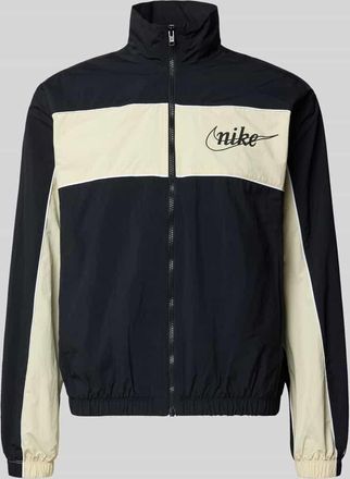 Nike Trainingsjacke mit Logo und Rei&szlig;verschluss in Black, Gr&ouml;&szlig;e XXL