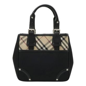 Burberry Pre-owned Handbags, female, Multicolor, Size: ONE SIZE Pre-owned Nova Check Leather 2Way Handbag