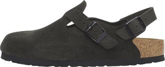 Birkenstock Tokio Taupe Suede Sandals Black 1028337