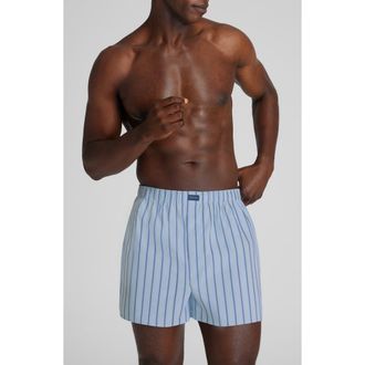 Tommy John Assorted 3-Pack Woven Cotton Boxers in Blue at Nordstrom, Size Xx-Large