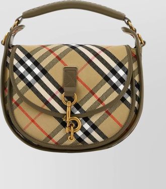 Burberry b clip small canvas crossbody bag