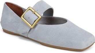 Franco Sarto Oakes Square Toe Flat in Dusty Blue at Nordstrom, Size 5.5