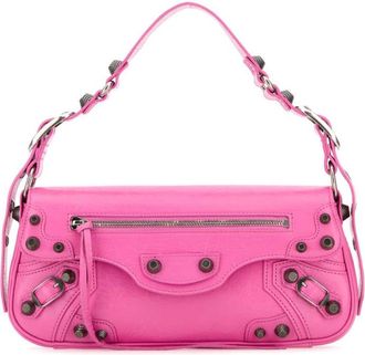 Balenciaga Fuchsia Le Cagole mini shoulder bag